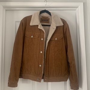 Brandy Melville corduroy jacket with fleece lining